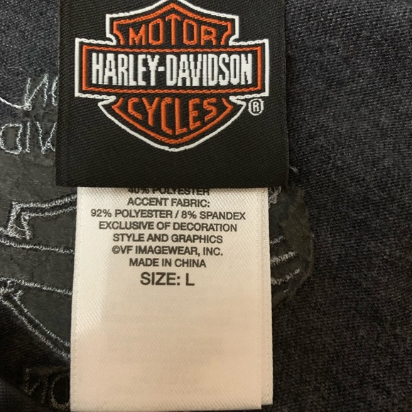 Harley Davidson Boston, MA Long Sleeve Shirt Sz. L - Picture 6 of 6